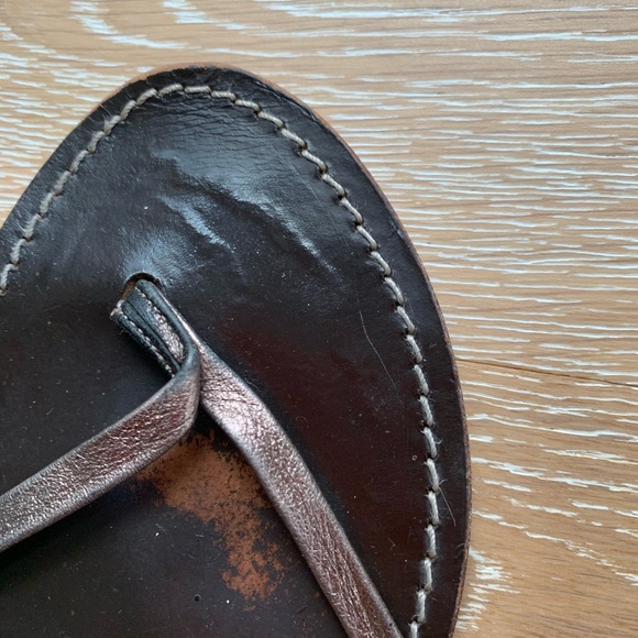 J. Crew | 2 Capri Sandal Bundle • Leather Made Italy - Picture 3 of 7